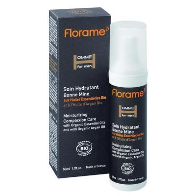 FLORAME  Homme Soin Hydratant Bonne Mine Bio 50 ml - Flacon-Pompe 50 ml