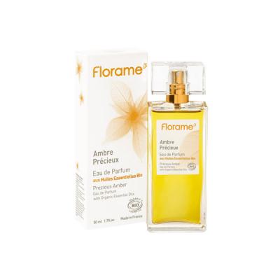 FLORAME  Eau de parfum ambre pr&eacute;cieux bio 50ml