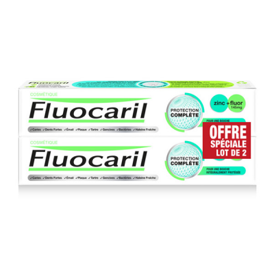 FLUOCARIL  Protection Compl&egrave;te, Dentifrice 2x75ml