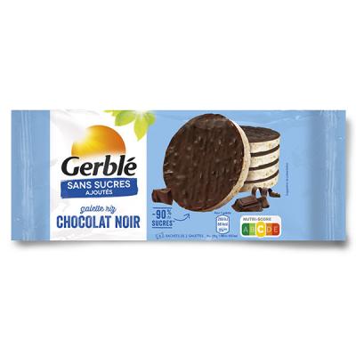 GERBLé Gerbl&eacute; Sans Sucres Galette Riz Chocolat Noir 130,4g
