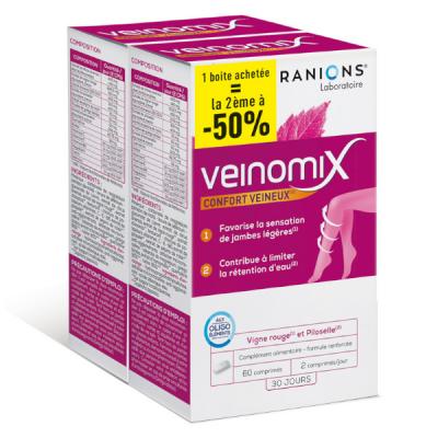 EQUILIBRE ATTITUDE Granions Veinomix 2 x 60 Comprim&eacute;s - Lot 2 x 60 comprim&eacute;s