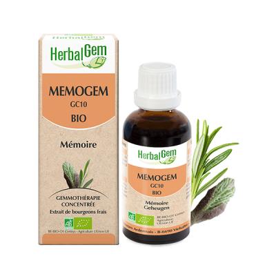 HERBALGEM  Memogem Bio Complexe de Gemmoth&eacute;rapie Concentr&eacute;e 30 ml
