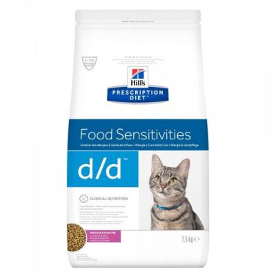 HILL S PRESCRIPTION DIET Hill's Prescription Diet D/D Food Sensitivities pour chat 1,5 kg
