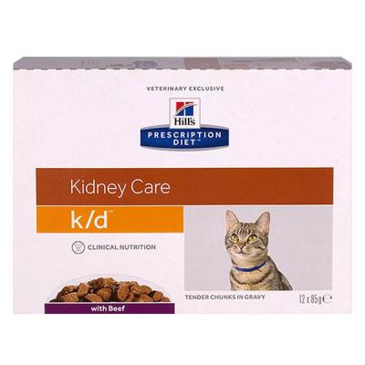 HILL S PRESCRIPTION DIET Hill's Prescription Diet k/d, Kidney Care - lot % boeuf : 24 x 85 g