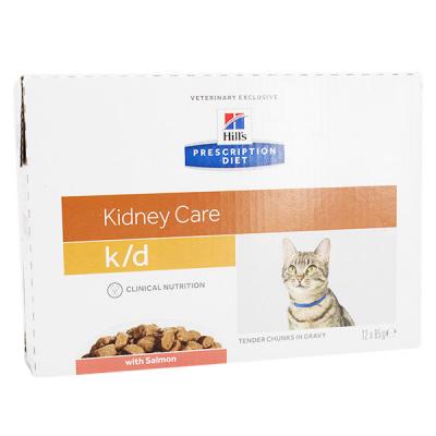 HILL S PRESCRIPTION DIET 48x85g saumonk/d Kidney Care pour chat Hill's Prescription Diet