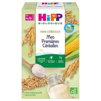 HIPP  BIOLOGIQUE Mes premi&egrave;res c&eacute;r&eacute;ales (D&egrave;s 4/6 mois) - boite de 250g