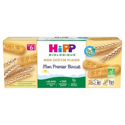 HIPP  Bio Mon Go&ucirc;ter Plaisir Mon Premier Biscuit +6m 180g