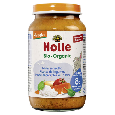 HOLLE  - Petit pot b&eacute;b&eacute; risotto de l&eacute;gumes 220 g - 