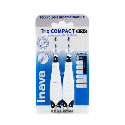 INAVA  Brossettes Interdentaires Trio Compact (0.0.0) 0.6mm