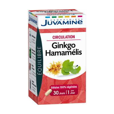 JUVAMINE  Circulation Ginkgo Hamam&eacute;lis 30 g&eacute;lules