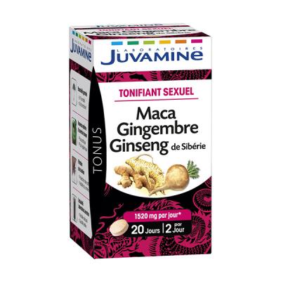 JUVAMINE  - Tonifiant Sexuel - Maca Ginseng Gingembre - 40 Comprim&eacute;s