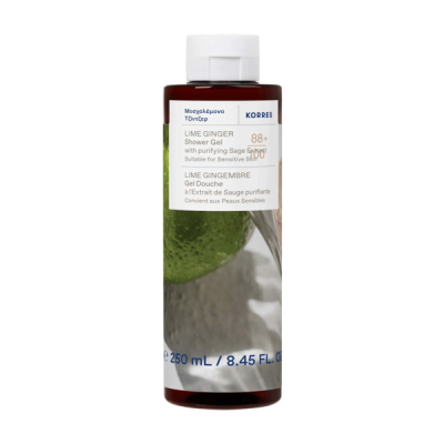 KORRES  Gel Douche Nettoyant Corporel Lime Gingembre 250 ml - Flacon