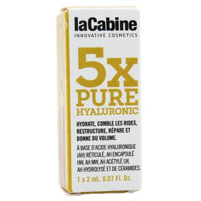LACABINE  5Xpure Hyaluronic Ampoules 1 x 2 ml - Bo&icirc;te 1 ampoule de 2 ml