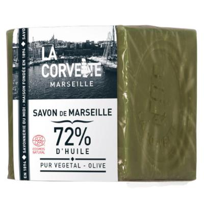 LA CORVETTE  Cube de Savon de Marseille Olive Ecocert Film 300 g