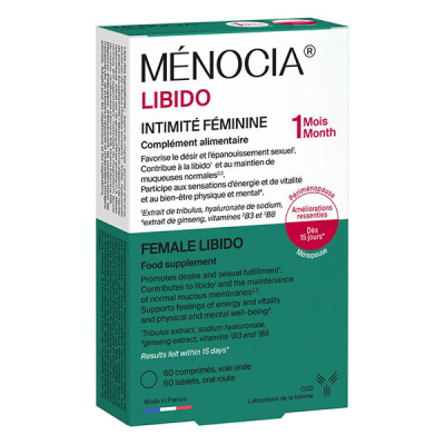 LABORATOIRE CCD  MENOCIA LIBIDO - Compl&eacute;ment Alimentaire pour l'Intimit&eacute; F&eacute;minine, 60 Comprim&eacute;s 