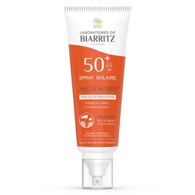 LABORATOIRES DE BIARRITZ Spray Solaire SPF50 certifi&eacute; Bio 