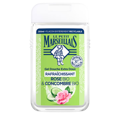 LE PETIT MARSEILLAIS  Gel Douche Extra Doux Rafra&icirc;chissant Rose Concombre 250 ml 