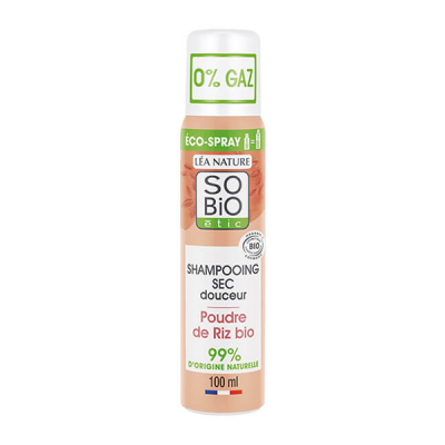 LEA NATURE SO BIO ETIC L&eacute;a Nature So Bio &Eacute;tic Shampooing Sec Douceur Poudre de Riz Bio Volume 24h 100ml 