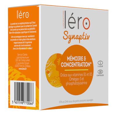 LERO  Activ' Synaptiv concentration intellectuelle x 30 capsules
