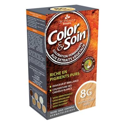 LES 3 CHENES LES 3 CH&Ecirc;NES Color&soin n&deg;8G blond clair dor&eacute;