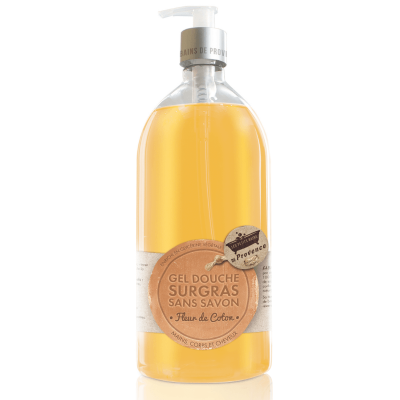 LES PETITS BAINS DE PROVENCE  Gel Douche Surgras Fleur de Coton 100ml