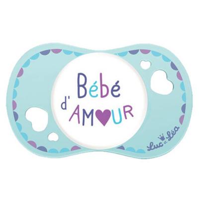 LUC ET LEA  Sucette silicone physiologique 0-6 mois B&eacute;b&eacute;d'amour
