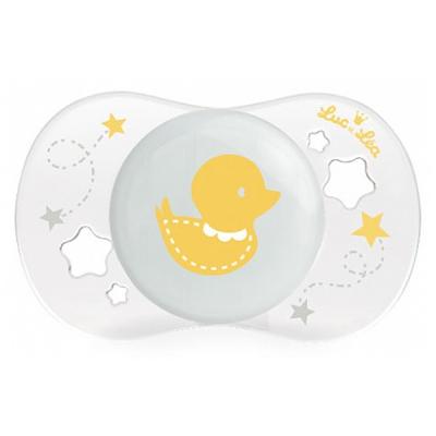 LUC ET LEA Luc et L&eacute;a Sucette Silicone Anatomique 0-2 Mois - Canard
