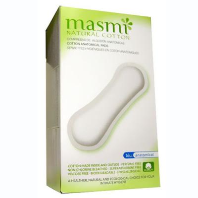 MASMI  Natural Cotton Serviettes hygi&eacute;niques  anatomique