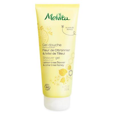 MELVITA  Gel Douche Fleur de Citronnier & Miel de Tilleul, 200ml