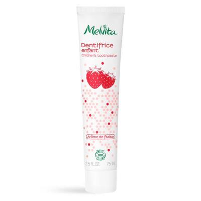 MELVITA  Mon Dentifrice pour Enfants Go&ucirc;t Fraise Bio 75 ml - Tube