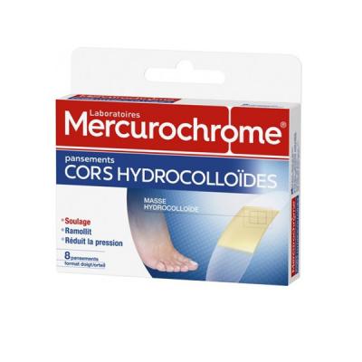 MERCUROCHROME Pansement Hydrocolloide Cors  - La Bo&icirc;te De 8 Pansements