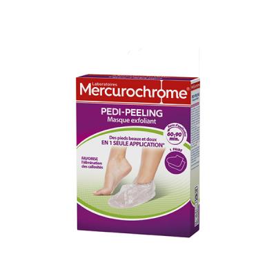 MERCUROCHROME  Pedi-Peeling Masque Exfoliant 2 Unit&eacute;s - Bo&icirc;te 1 paire