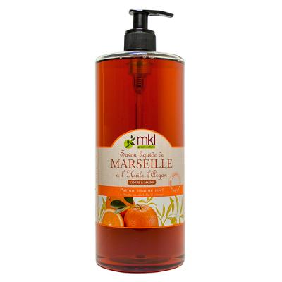 MKL  Savon de Marseille Orange Miel 1L