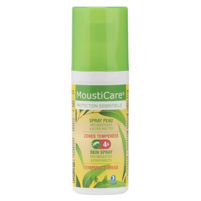 MOUSTICARE Spray peau zones temp&eacute;r&eacute;es anti insectes d&egrave;s 6 mois 