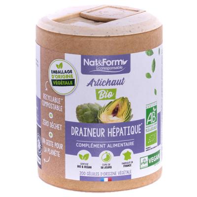 NAT & FORM NAT&FORM Ecoresponsable - Artichaut Bio 200 g&eacute;lules