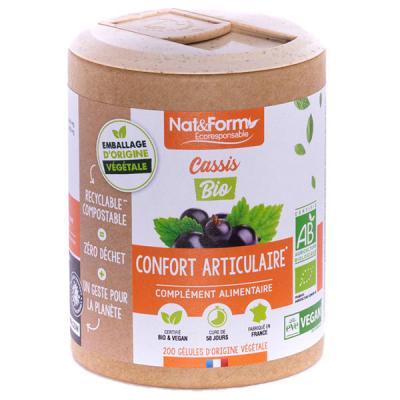 NAT & FORM Cassis gamme &eacute;coresponsable 200 g&eacute;lules nat et form bio