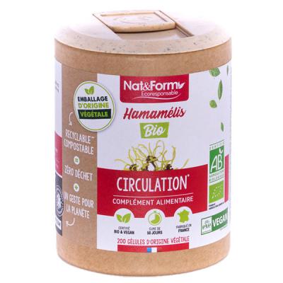 NAT & FORM Hamamelis 200 g&eacute;lules v&eacute;g&eacute;tales 59g nat et form