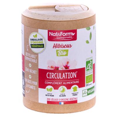 NAT & FORM  &Eacute;coresponsable Hibiscus Bio 200 g&eacute;lules v&eacute;g&eacute;tales