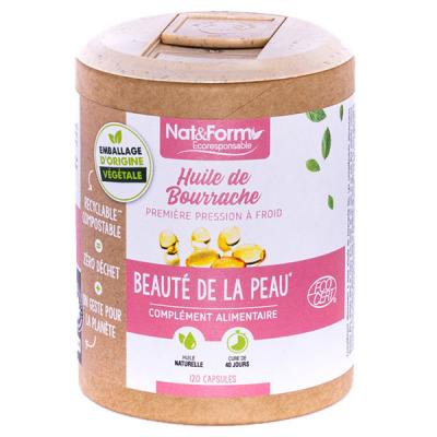 NAT & FORM NAT&FORM Ecoresponsable - Huile de bourrache 120 capsules