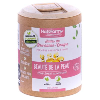 NAT & FORM NAT&FORM Ecoresponsable - Huile de bourrache / onagre 120 capsules