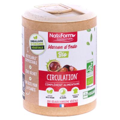 NAT & FORM NAT&FORM Ecoresponsable - Marron d'inde bio 200 g&eacute;lules