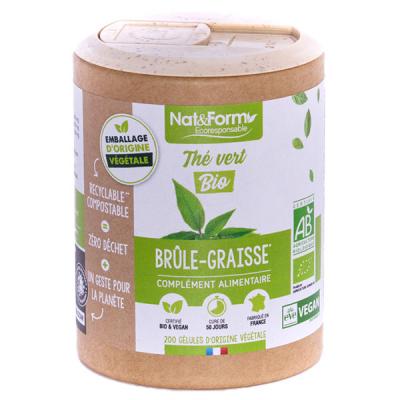 NAT & FORM NAT&FORM Ecoresponsable - Th&eacute;vert Bio 200 g&eacute;lules
