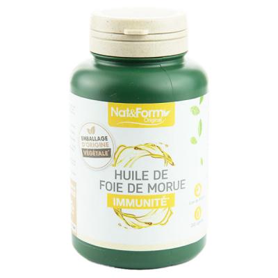 NAT & FORM Huile De Foie De Morue 200 Capsules Vitamines A Et D Nat&form Nat&Form