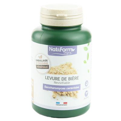 NAT & FORM  Original Levure de Bi&egrave;re Revivifiable 200 g&eacute;lules