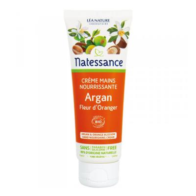 NATESSANCE L&eacute;a Nature  Cr&egrave;me Mains Argan-Fleur Oranger Bio 75ml