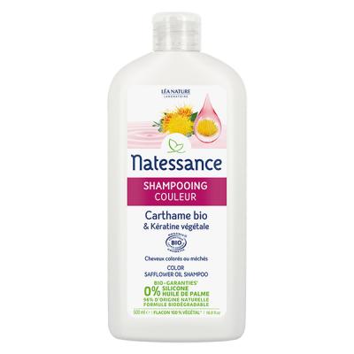NATESSANCE  Shampoing Couleur Carthame & K&eacute;ratine Bio 500ml