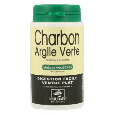 NATURADO EN PROVENCE Charbon & Argile Verte 120 Gelules Naturado