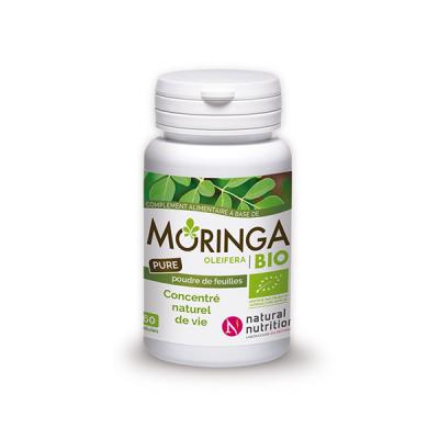 NATURALNUTRITION MORINGA OLEIFERA BIO Concentr&eacute;naturel de vie bo&icirc;te de 60 g&eacute;lules