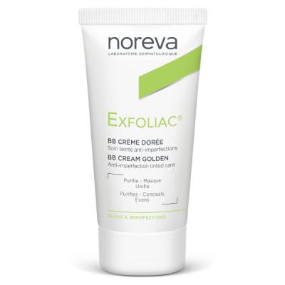 NOREVA  EXFOLIAC - BB Cr&egrave;me Dor&eacute;e - Peaux &agrave; Imperfections, 30ml