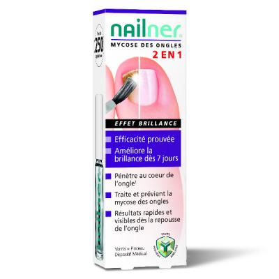 NOVODEX Nailner 2 En 1 Mycose Des Ongles Vernis Pinceau Effet Brillance 5ml